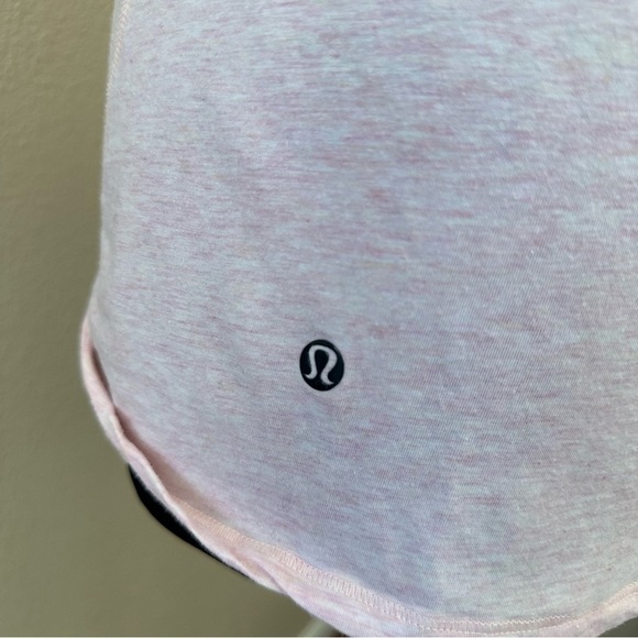 Lululemon Open Front Heather Pink Short Sleeve T shirt - Picture 9 of 11